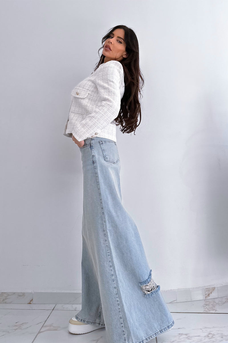 Arah jacket in white