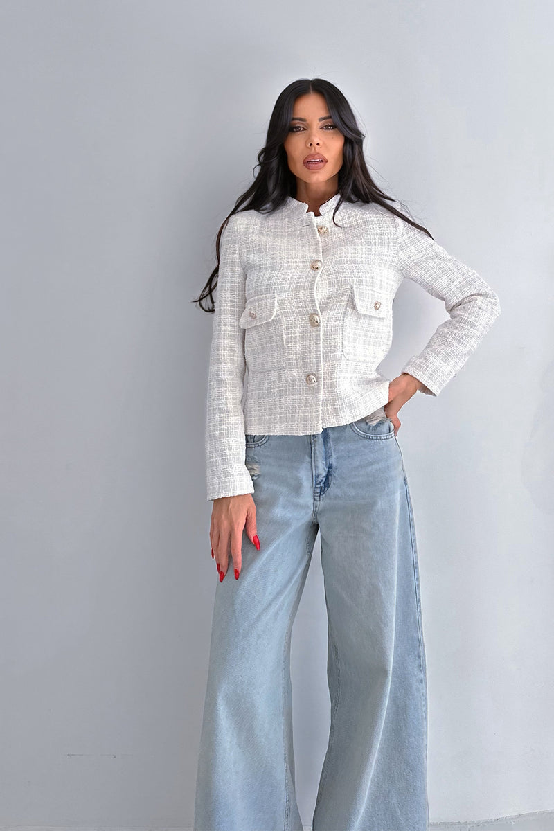 Arah jacket in white