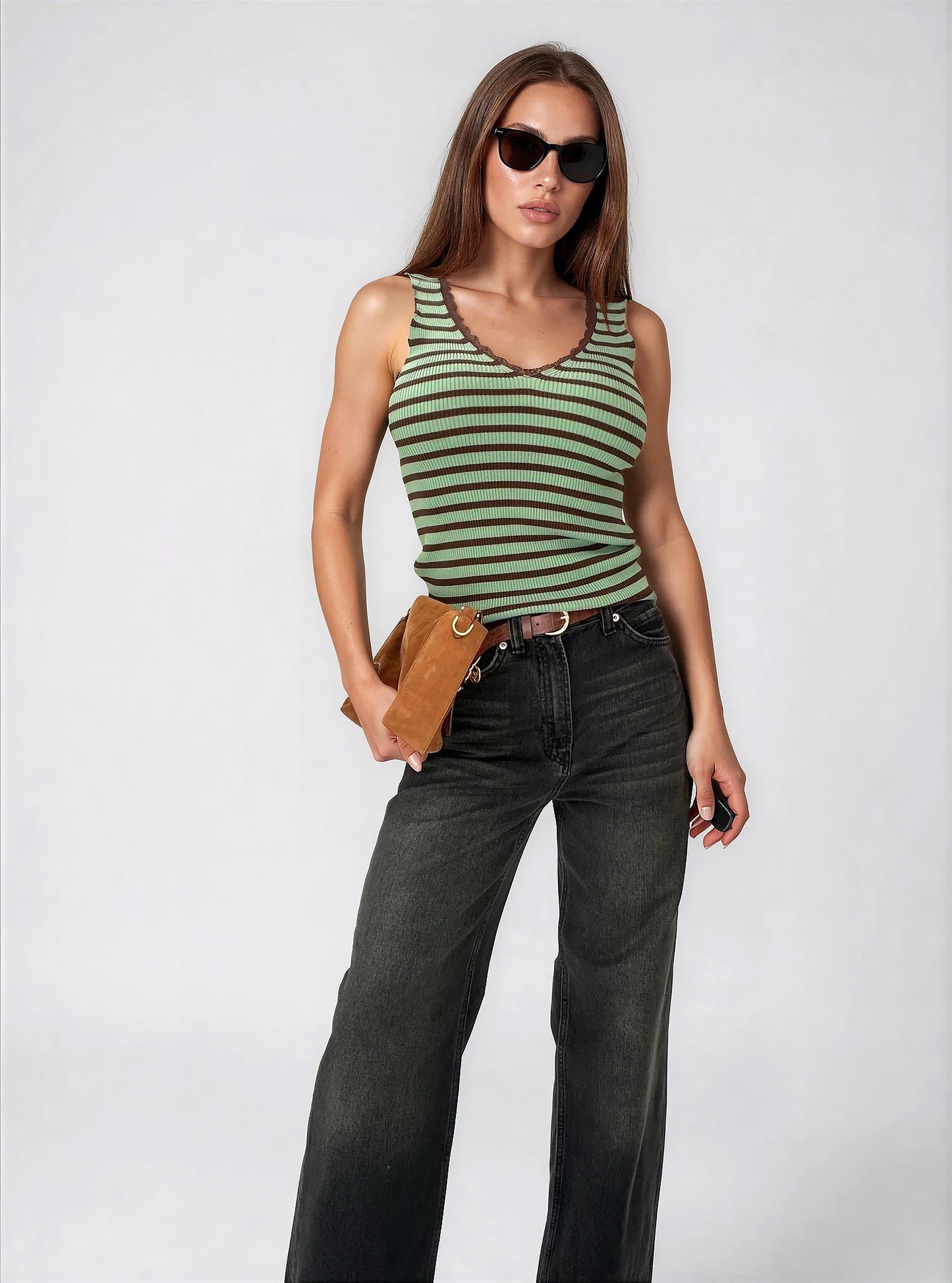 Топ Agnes in green