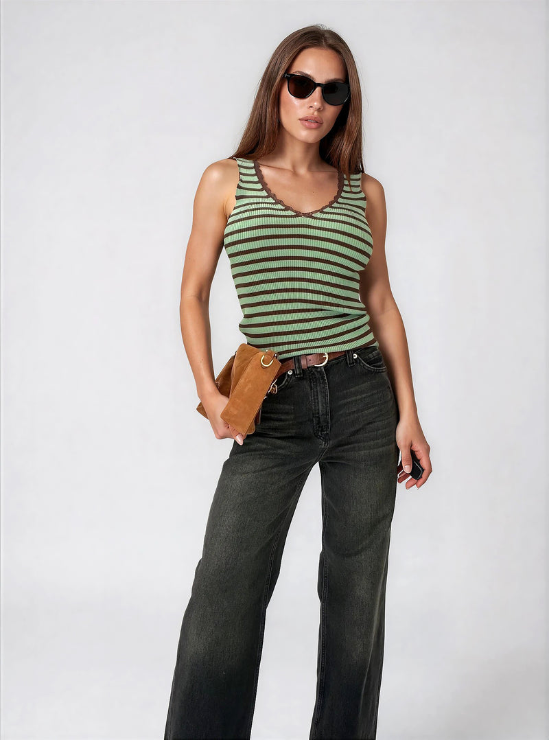 Топ Agnes in green