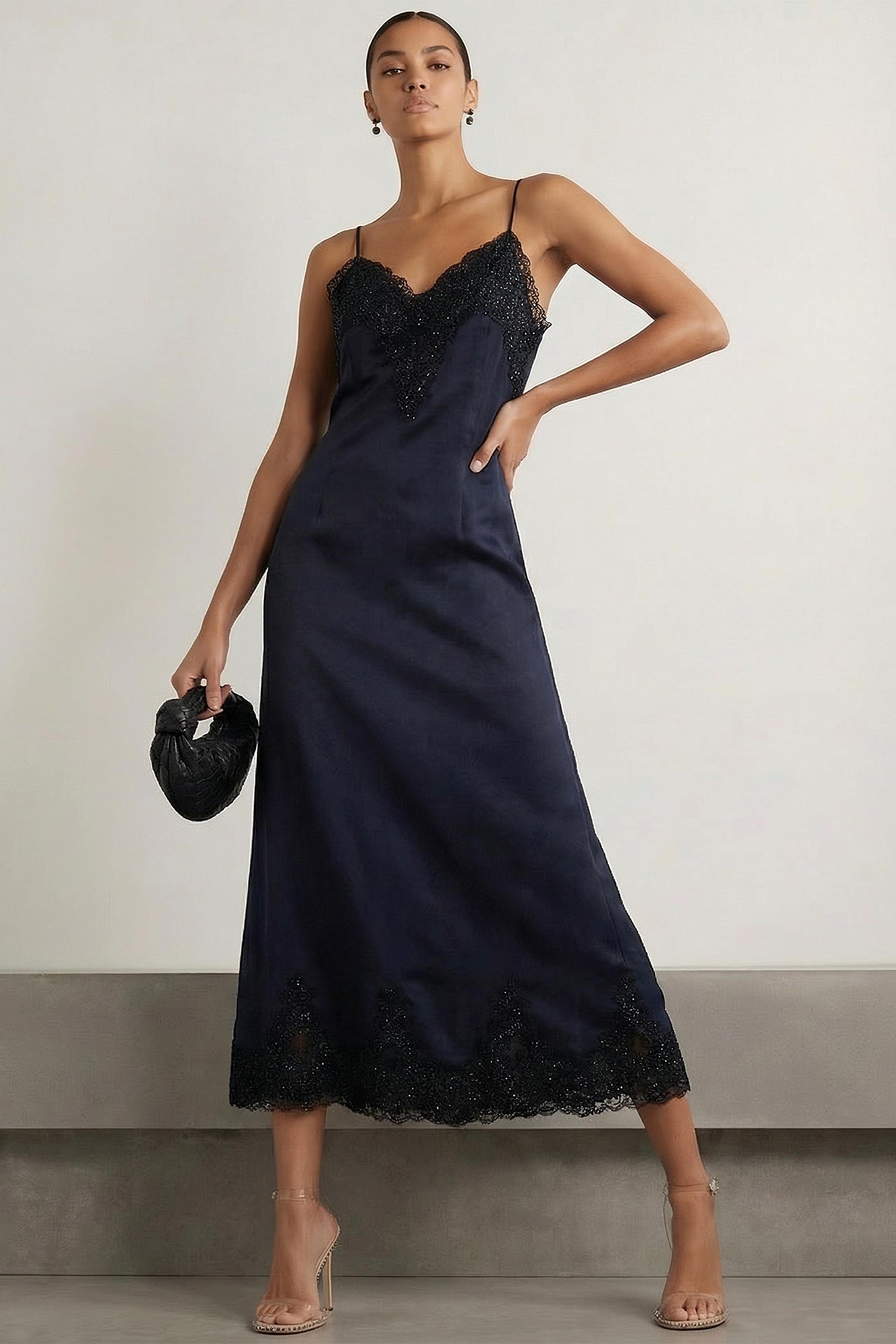 Рокля Isabelle in midnight blue