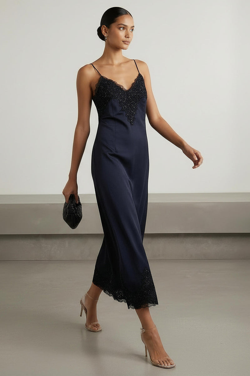 Isabelle dress in midnight blue