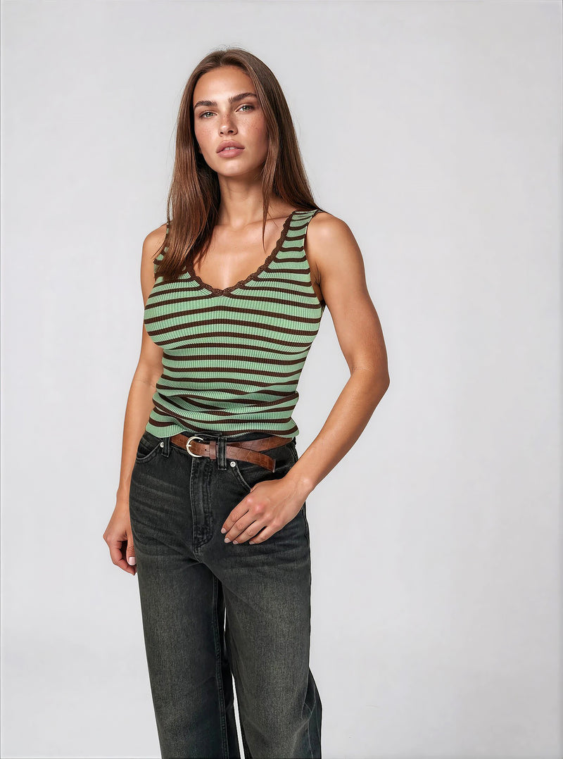 Топ Agnes in green
