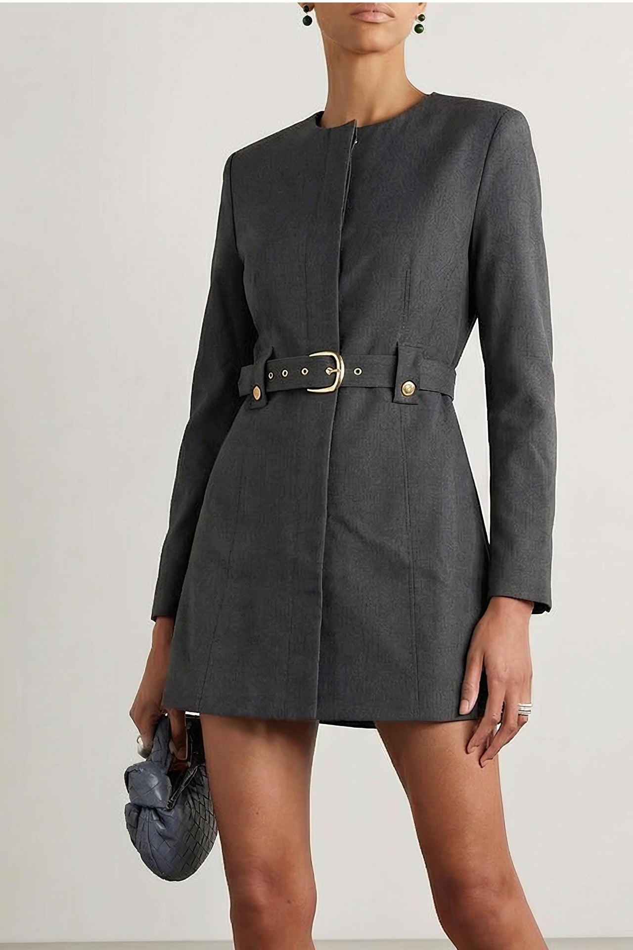 Тренч рокля Jane in grey