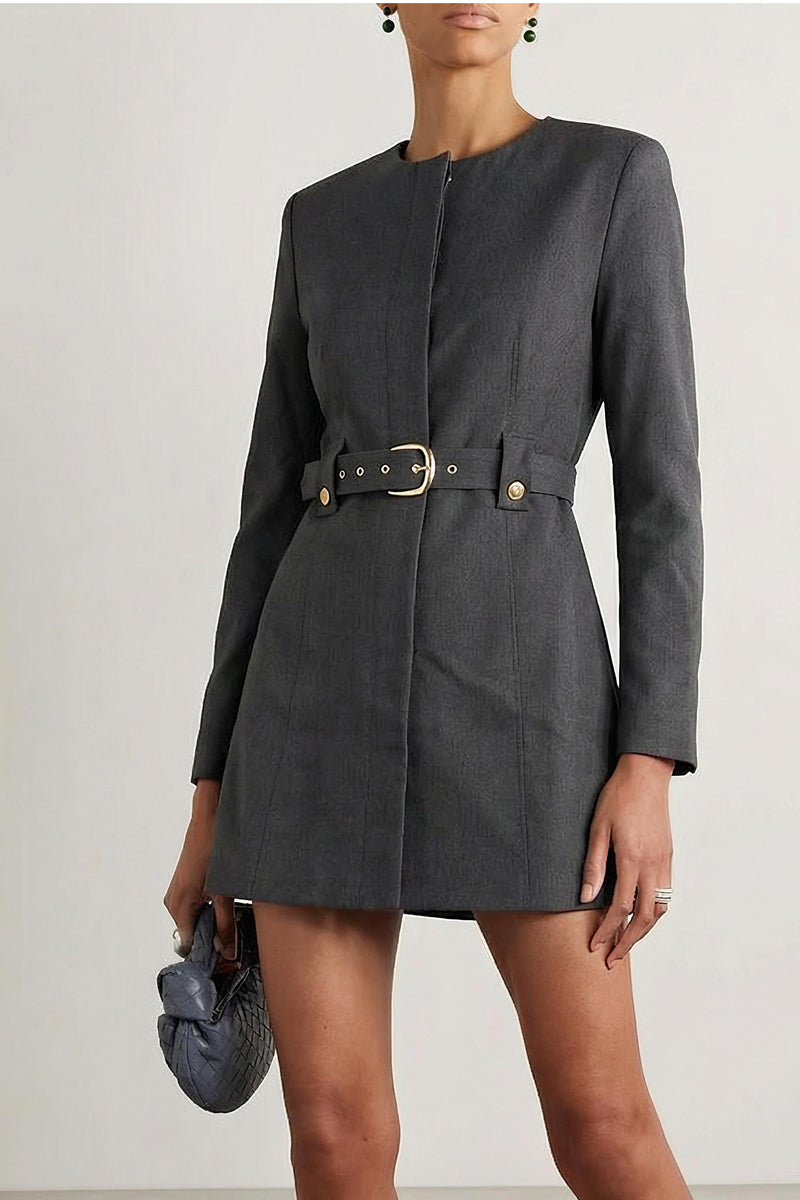 Тренч рокля Jane in grey