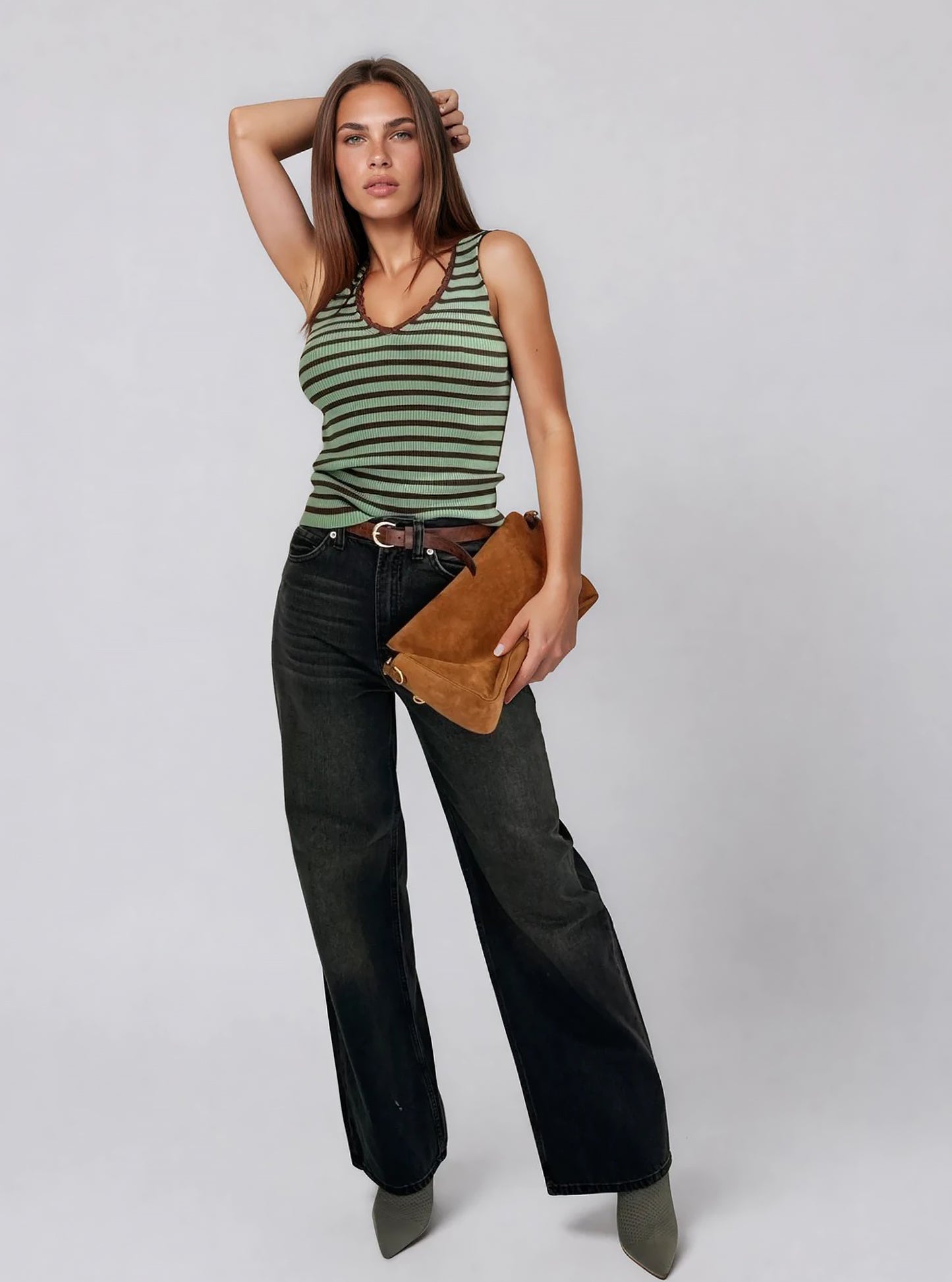 Топ Agnes in green