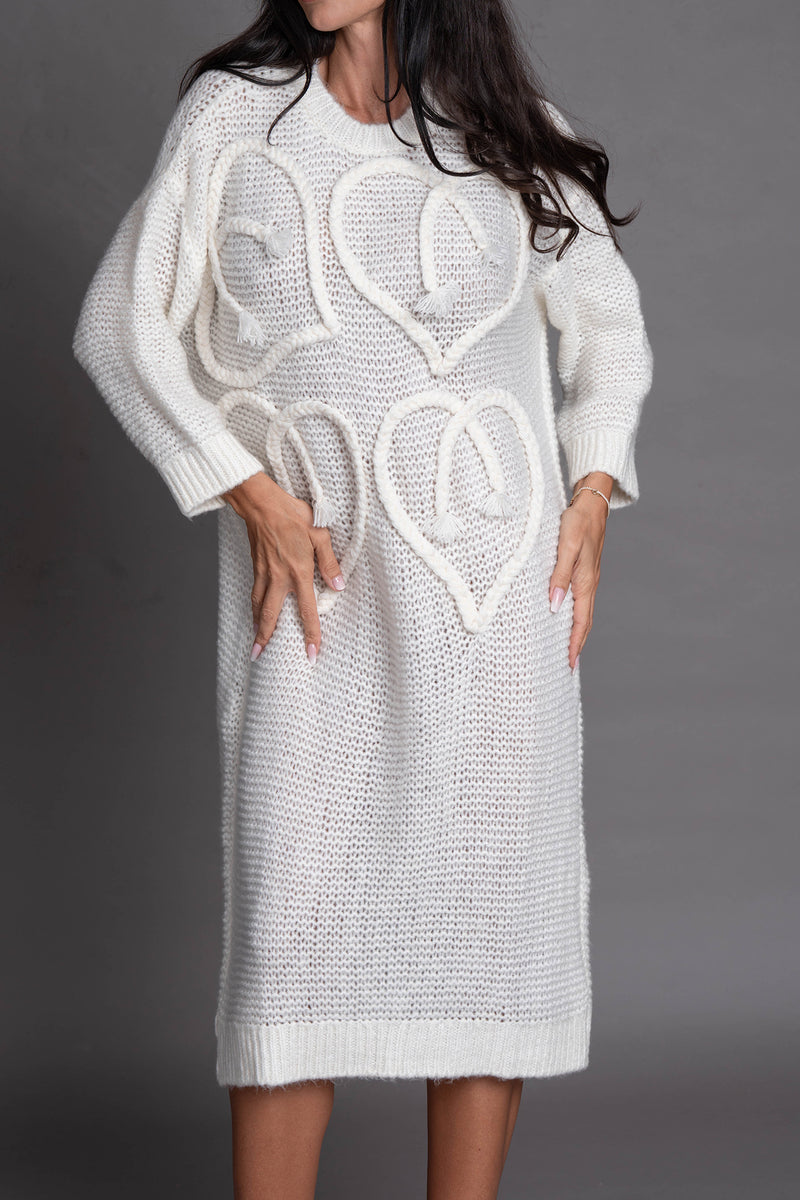 Пуловер/рокля Coeur Blanc