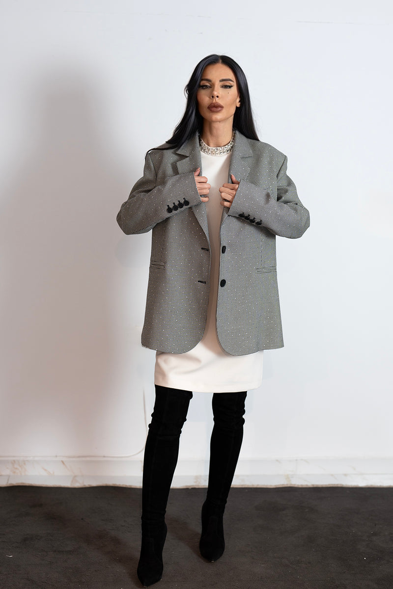 Vestyle jacket in crystal