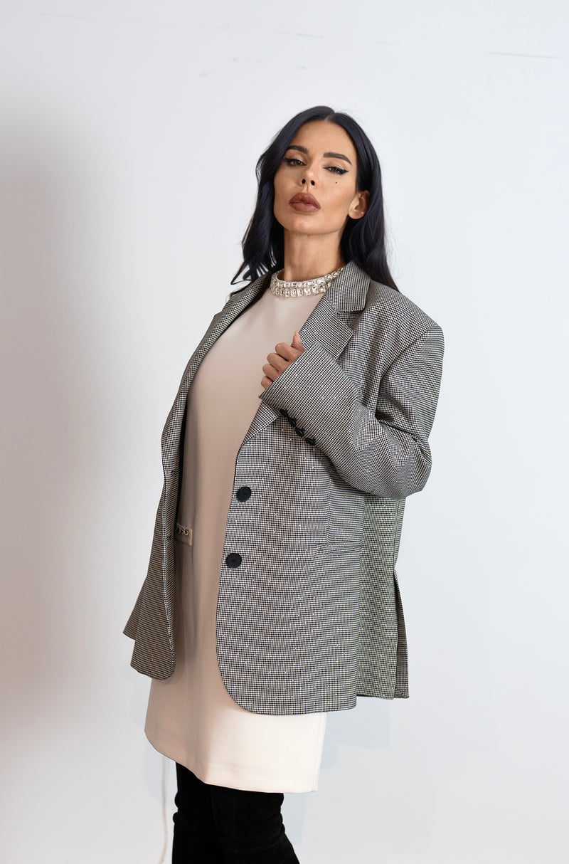 Vestyle jacket in crystal