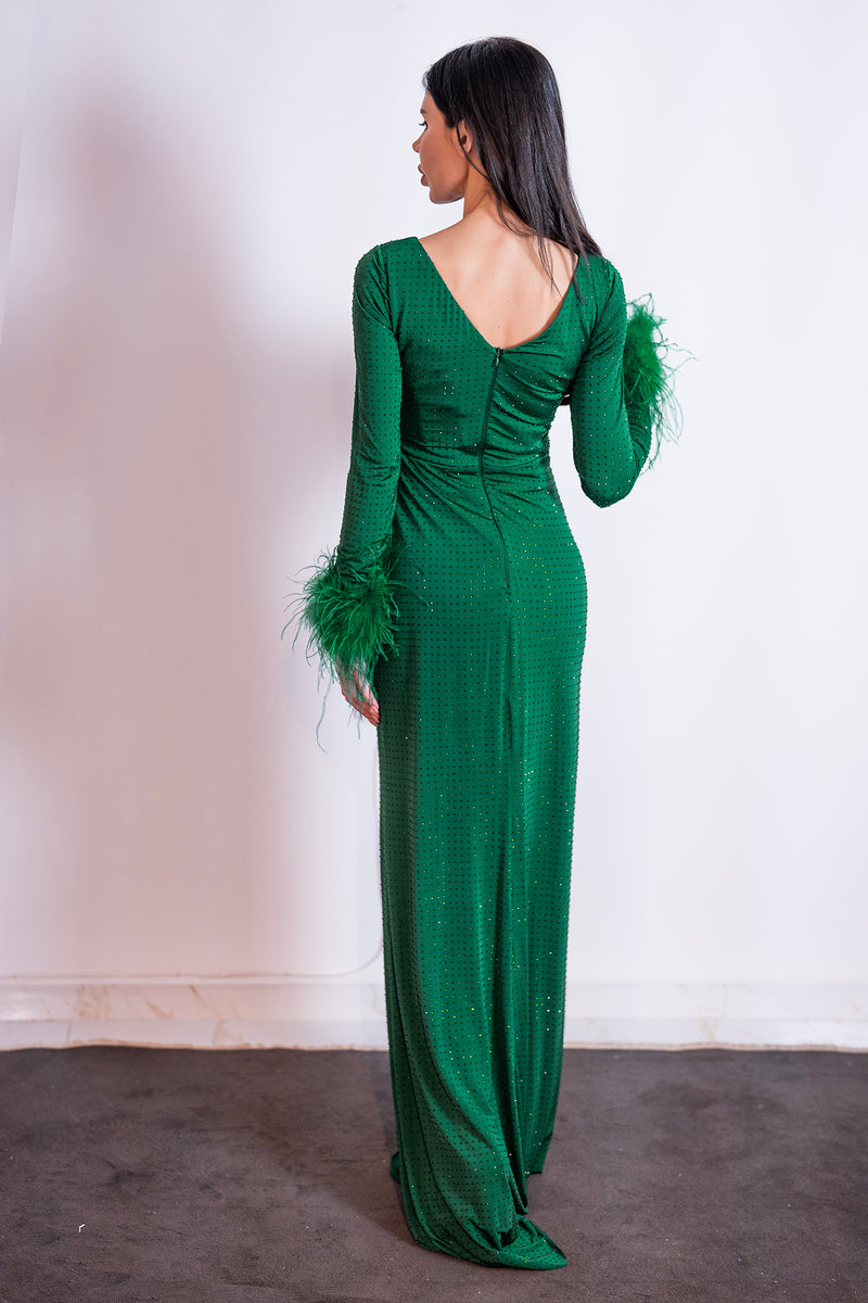 Laurel dress in emerald