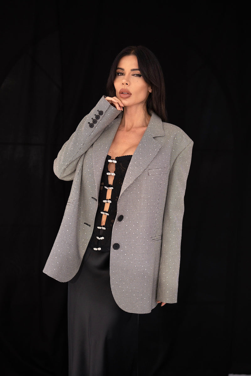 Vestyle jacket in crystal