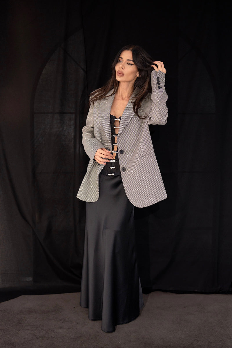 Vestyle jacket in crystal