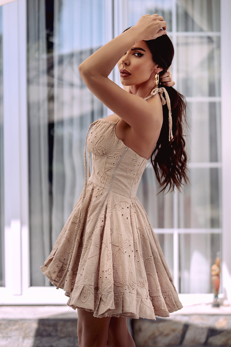 Рокля Tinna in latte - REPLICA