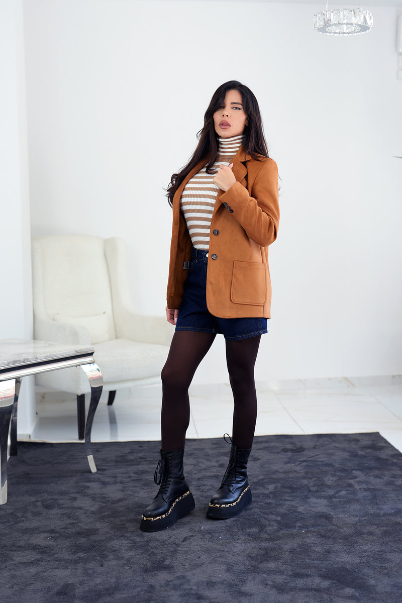 Elouan jacket in toffee
