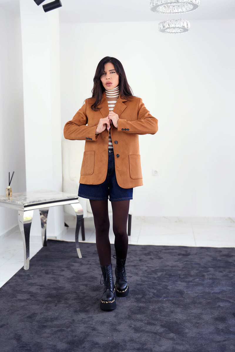 Elouan jacket in toffee