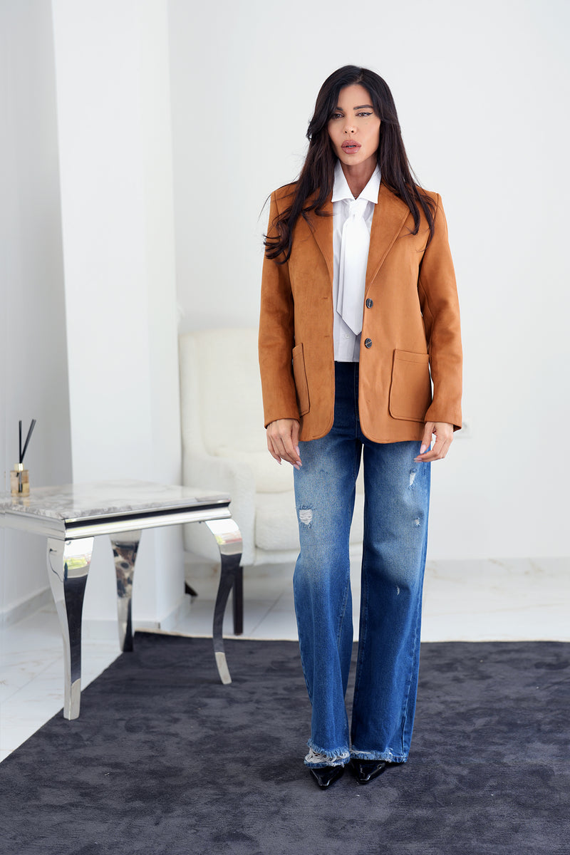 Elouan jacket in toffee