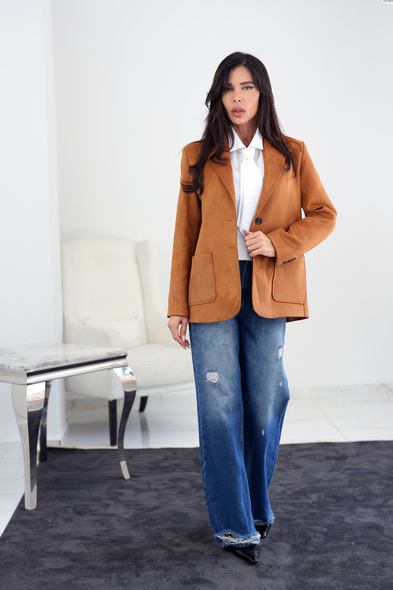 Elouan jacket in toffee