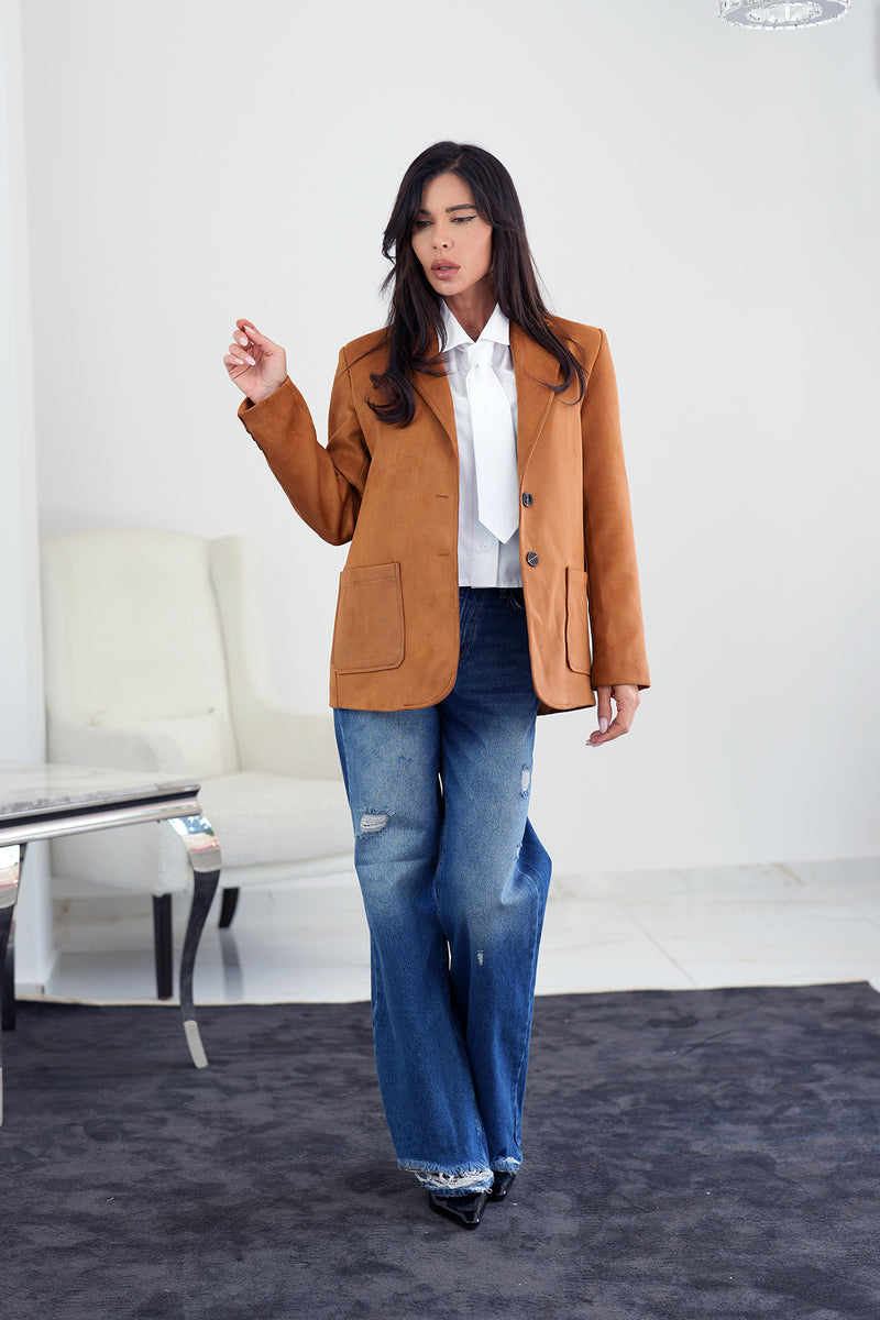 Elouan jacket in toffee