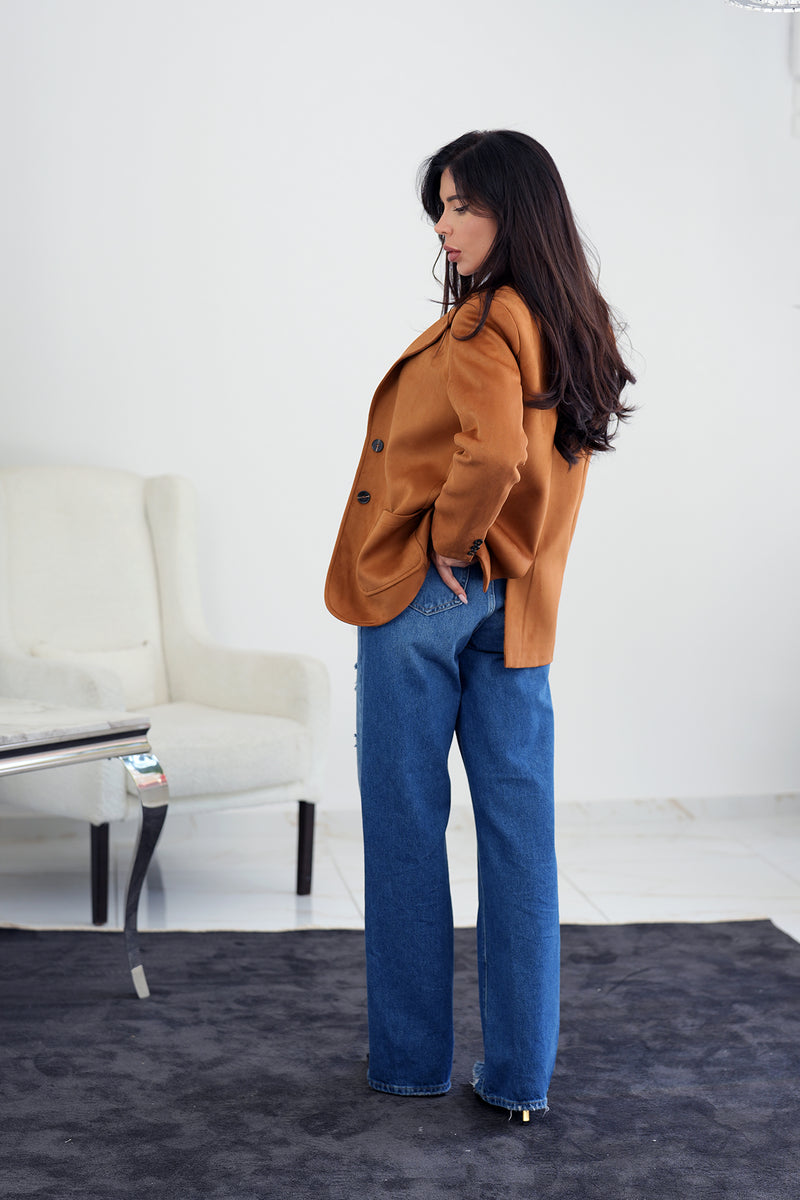 Elouan jacket in toffee