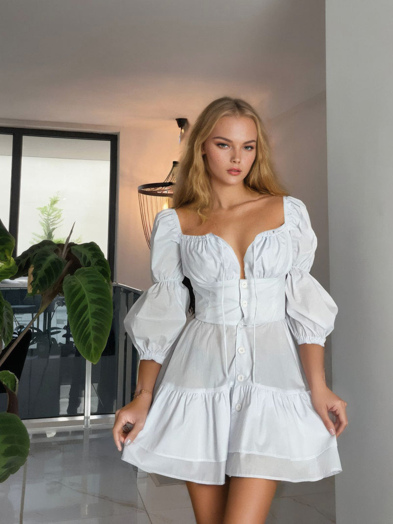 Рокля "Tiffani in vanilla" - REPLICA