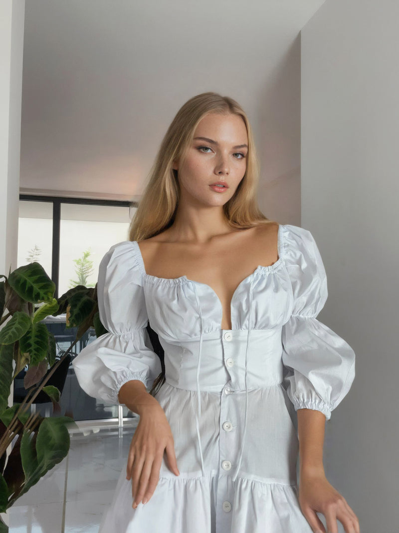 Рокля "Tiffani in vanilla" - REPLICA