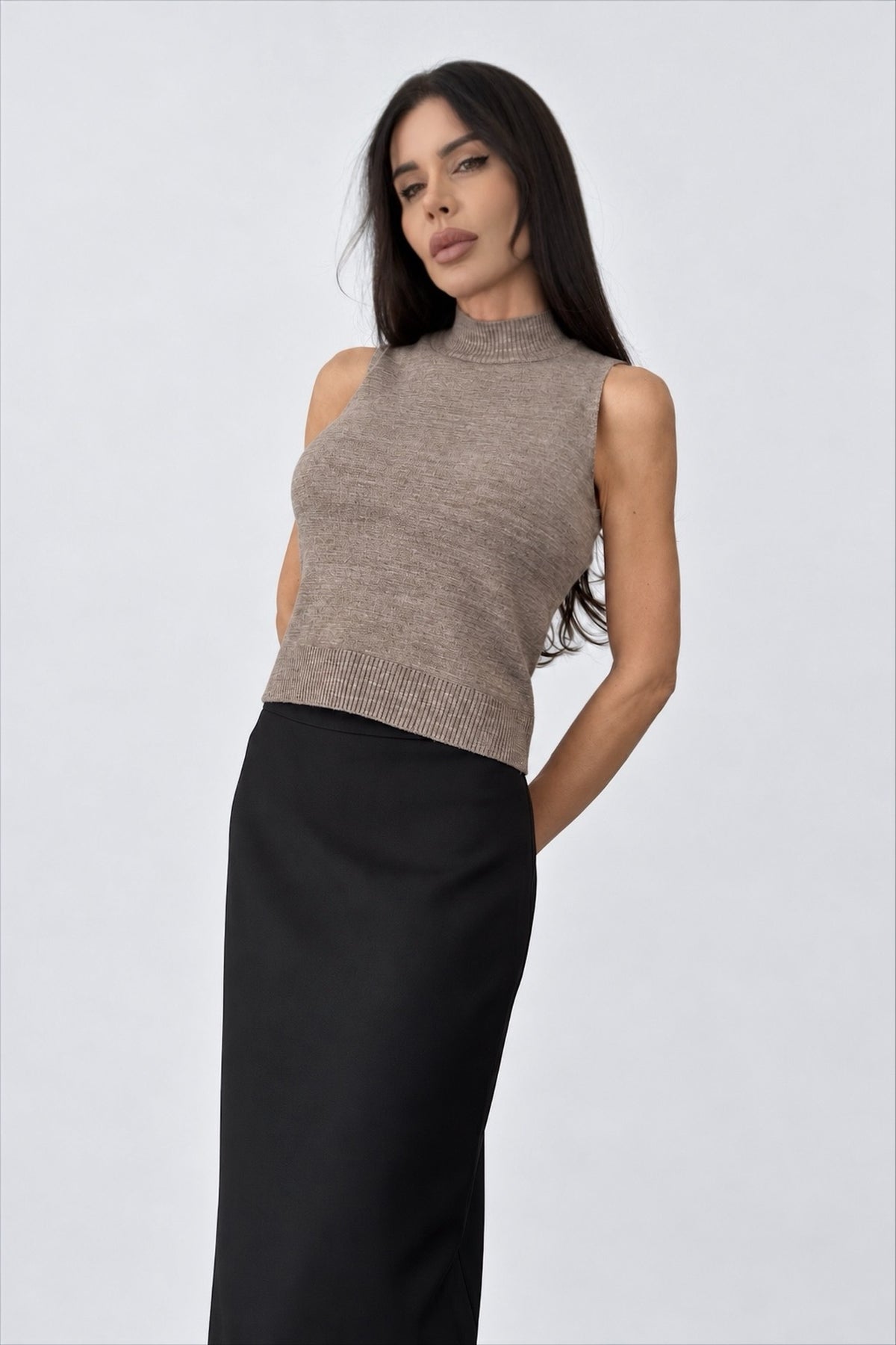 Top Complet in Beige
