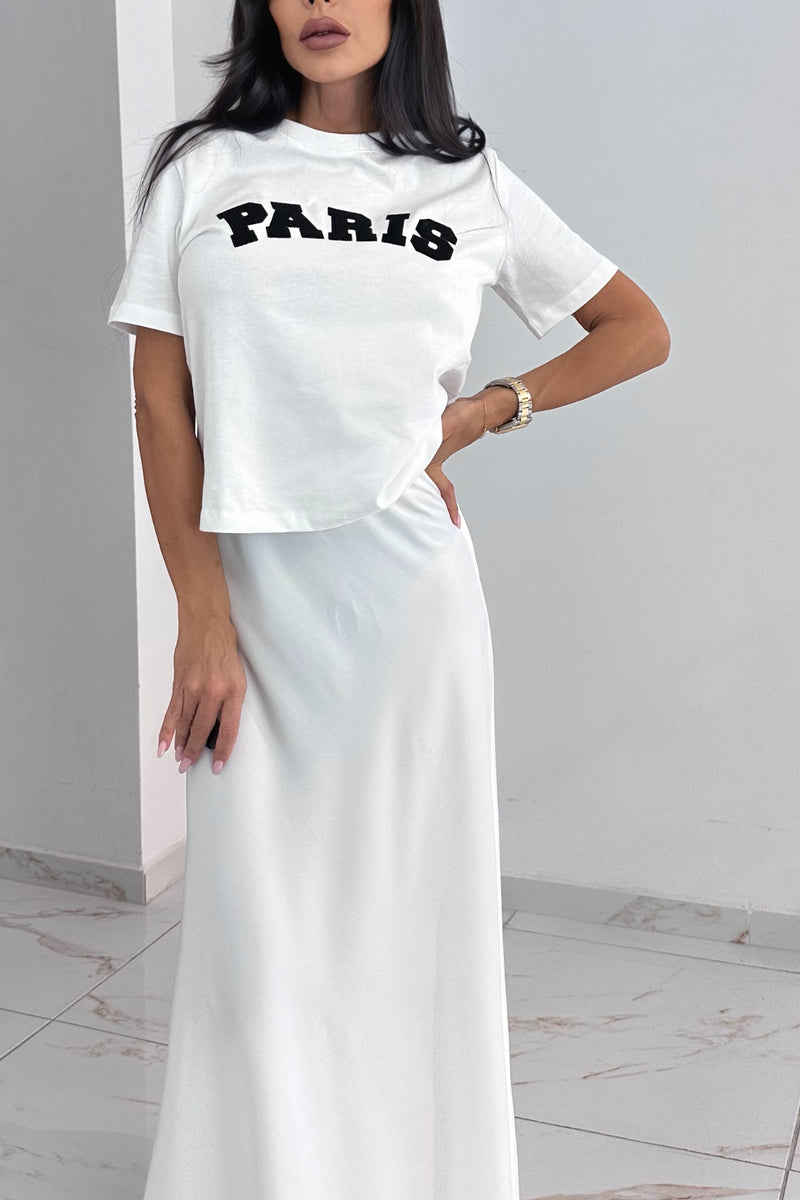 T-shirt Paris in white